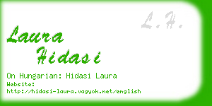 laura hidasi business card